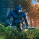 A giant troll looks at his next meal in Valheim.